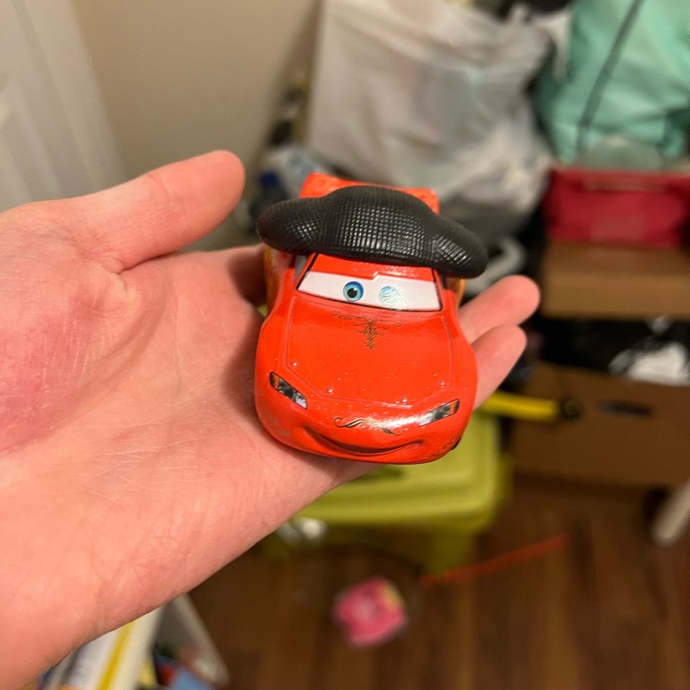 Red Toy Car with Black Accents